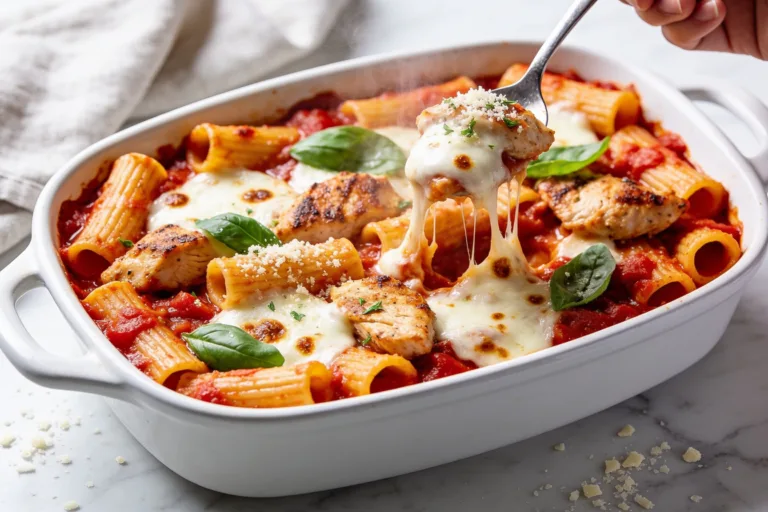 Baked Chicken Mozzarella Pasta