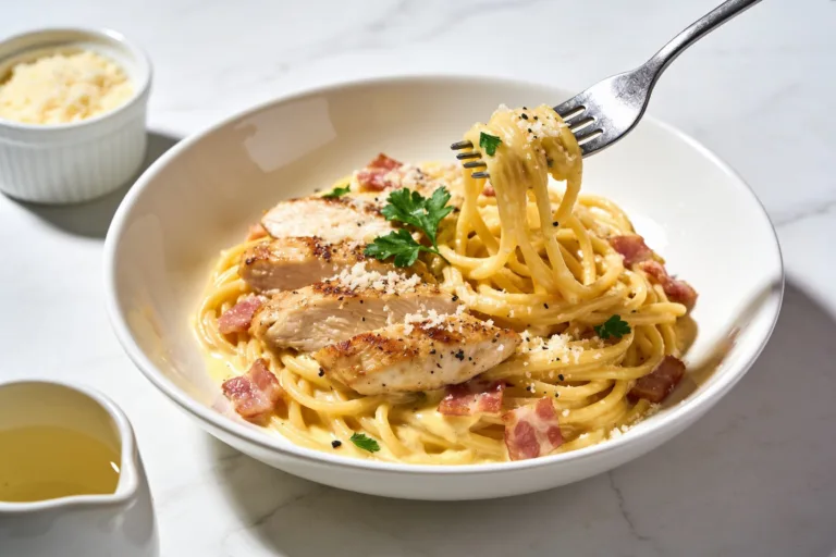 Healthy Chicken Carbonara