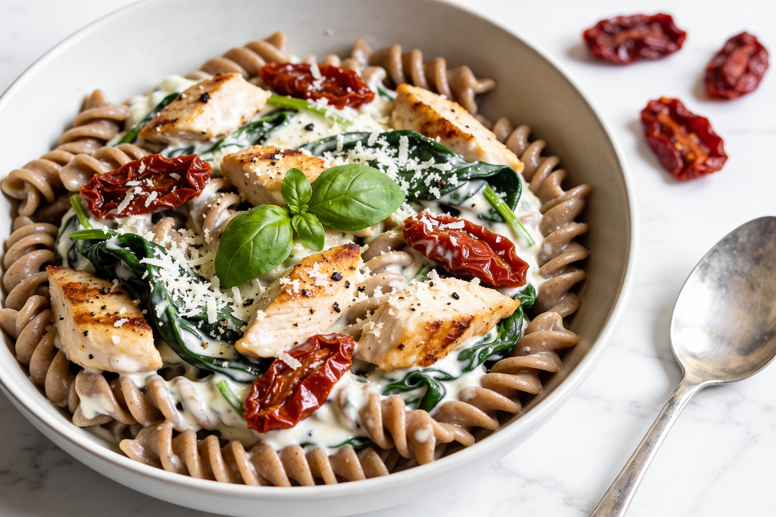 Healthy Marry Me Chicken Pasta