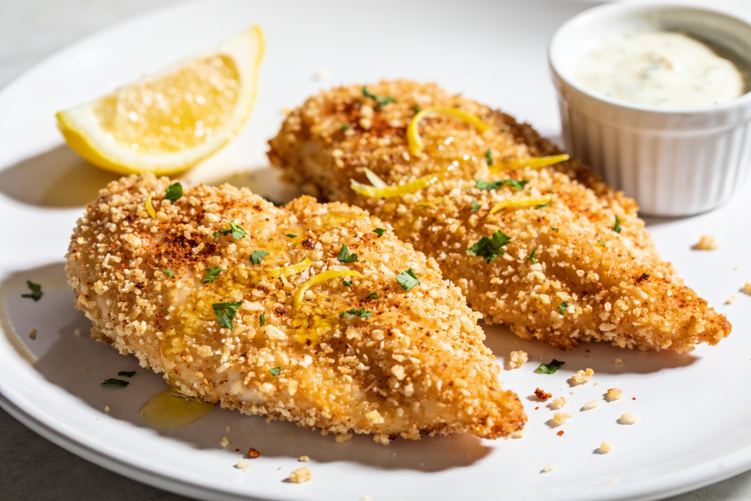 Air Fryer Parmesan Crusted Chicken
