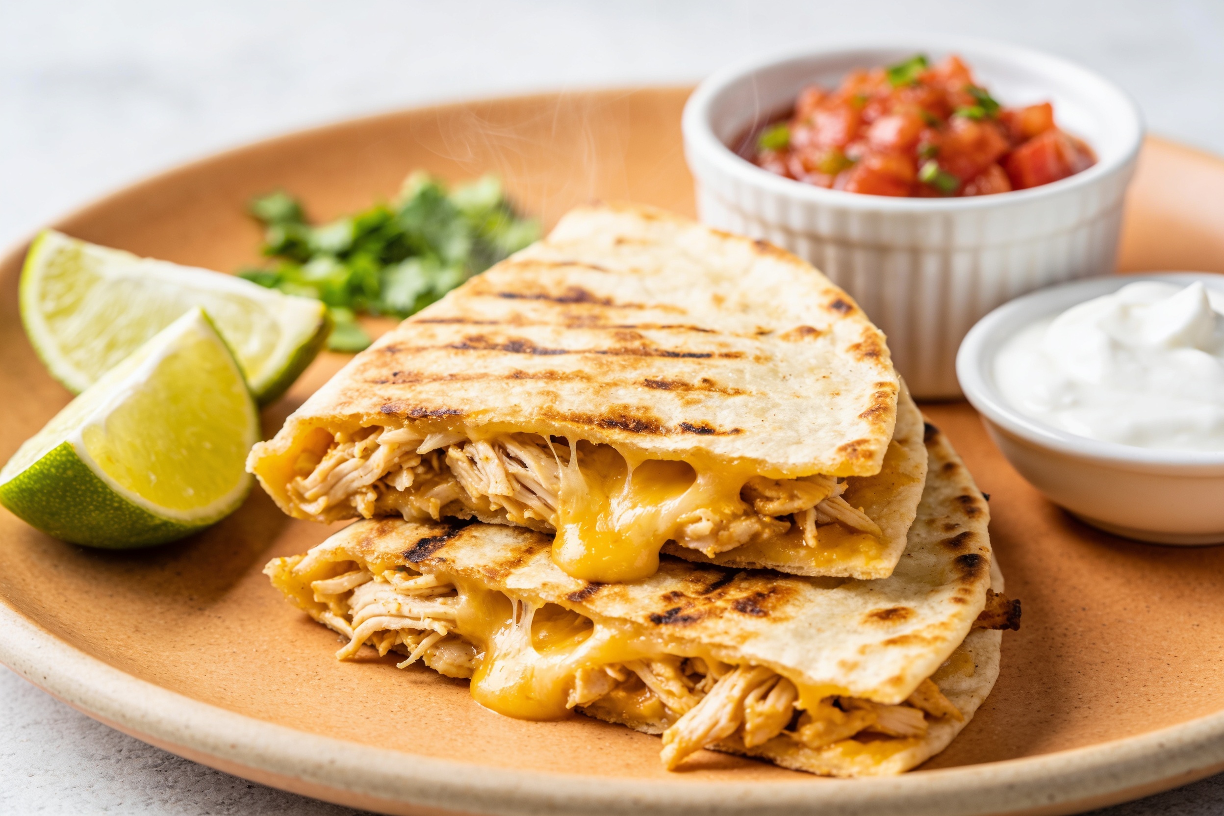 Air Fryer Chicken Quesadillas