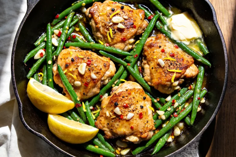 Garlic Butter Chicken with Green Beans