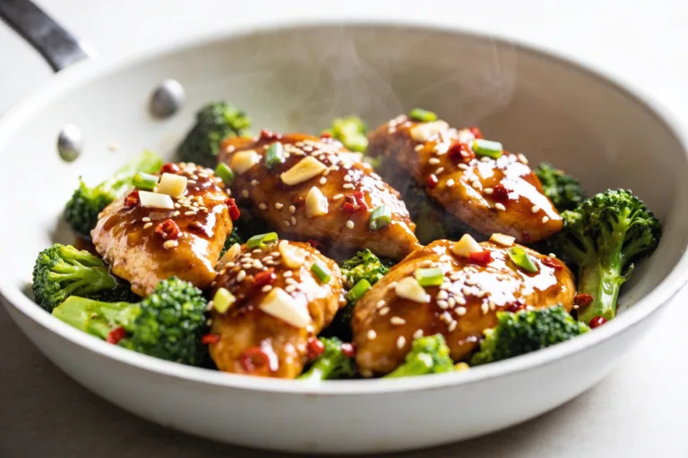 Honey Garlic Chicken and Broccoli