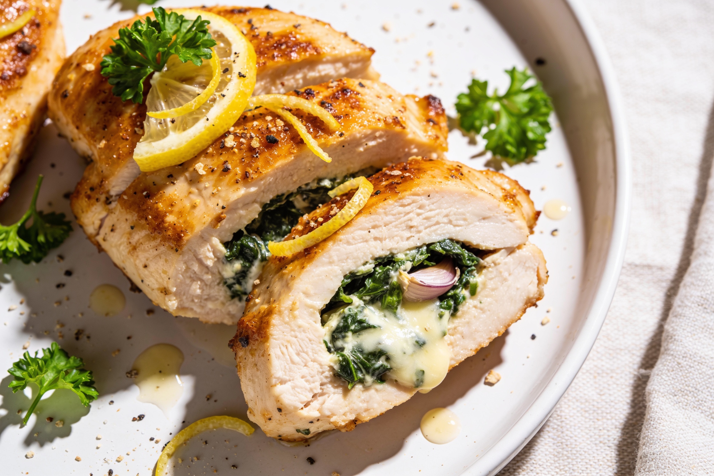 Spinach Stuffed Chicken Breast