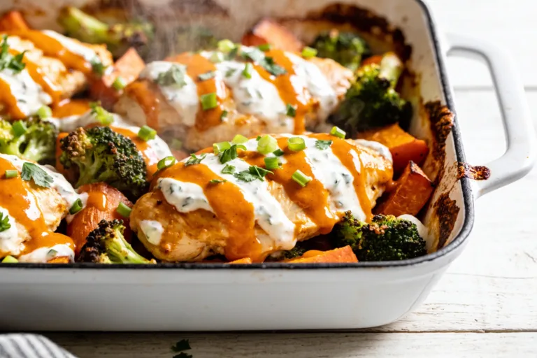 Healthy Buffalo Ranch Chicken Bake