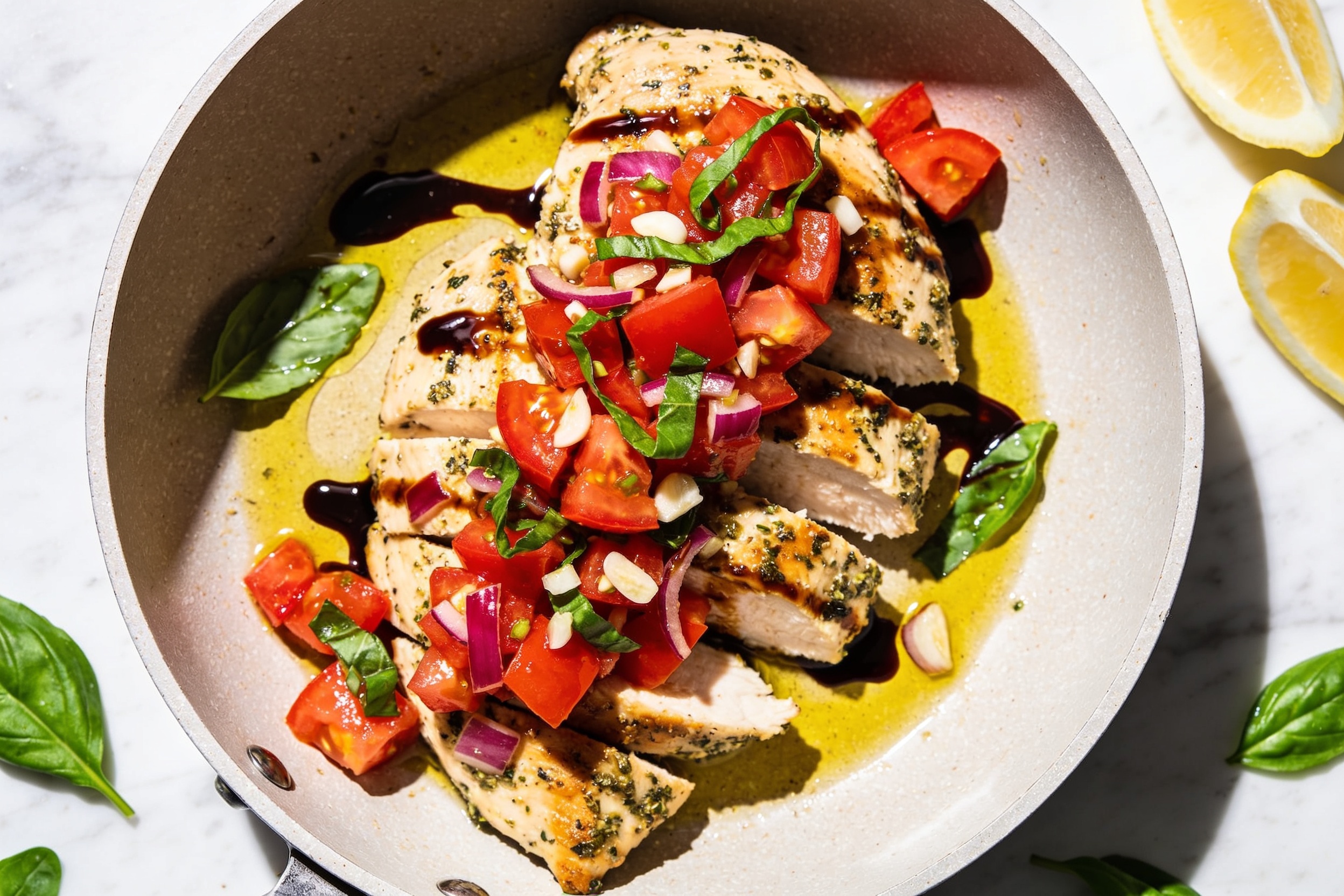 Healthy Bruschetta Chicken