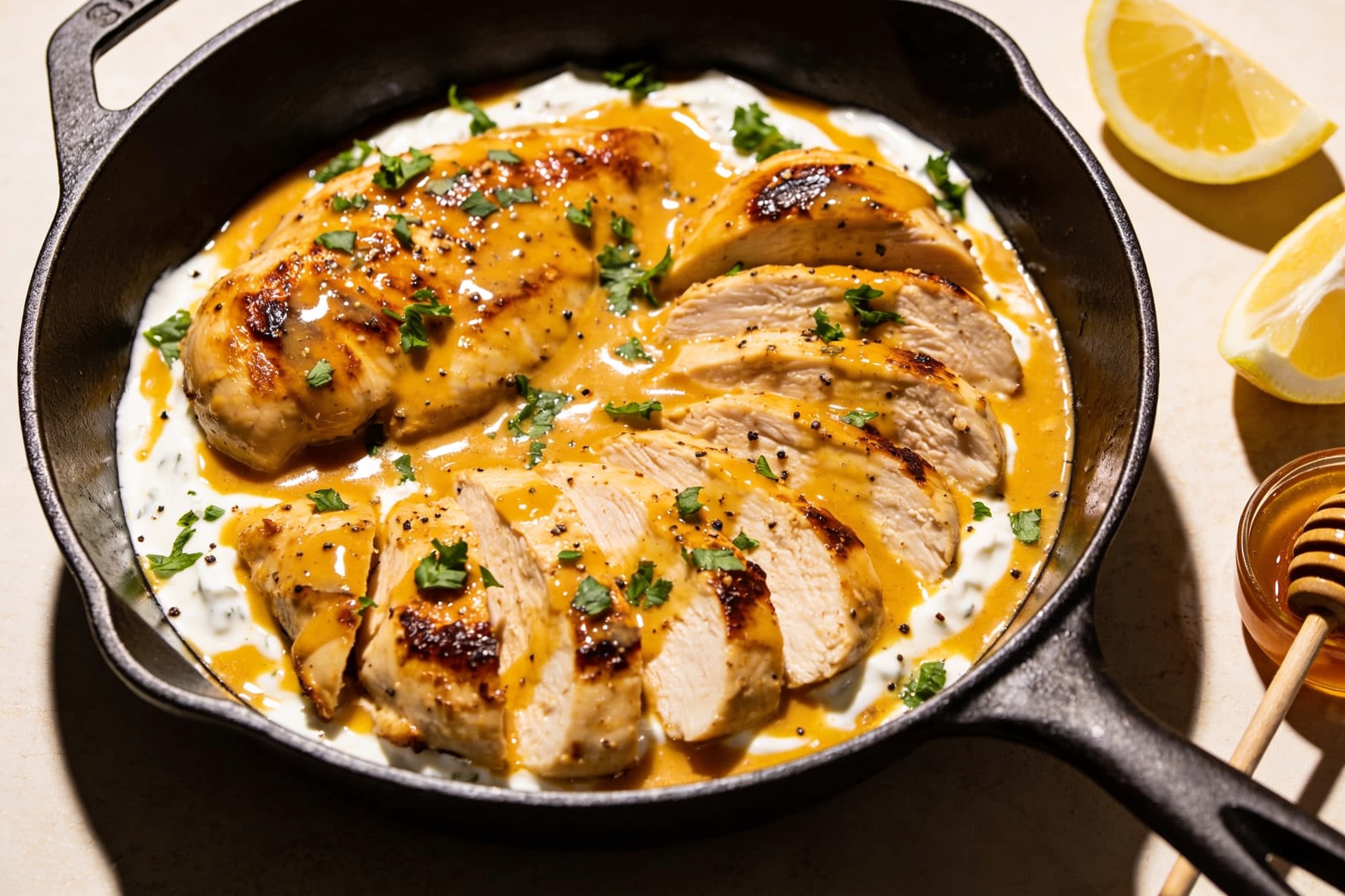 Healthy Honey Mustard Chicken