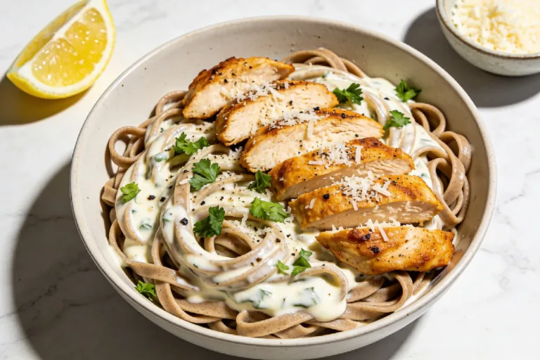 Healthy Chicken Alfredo