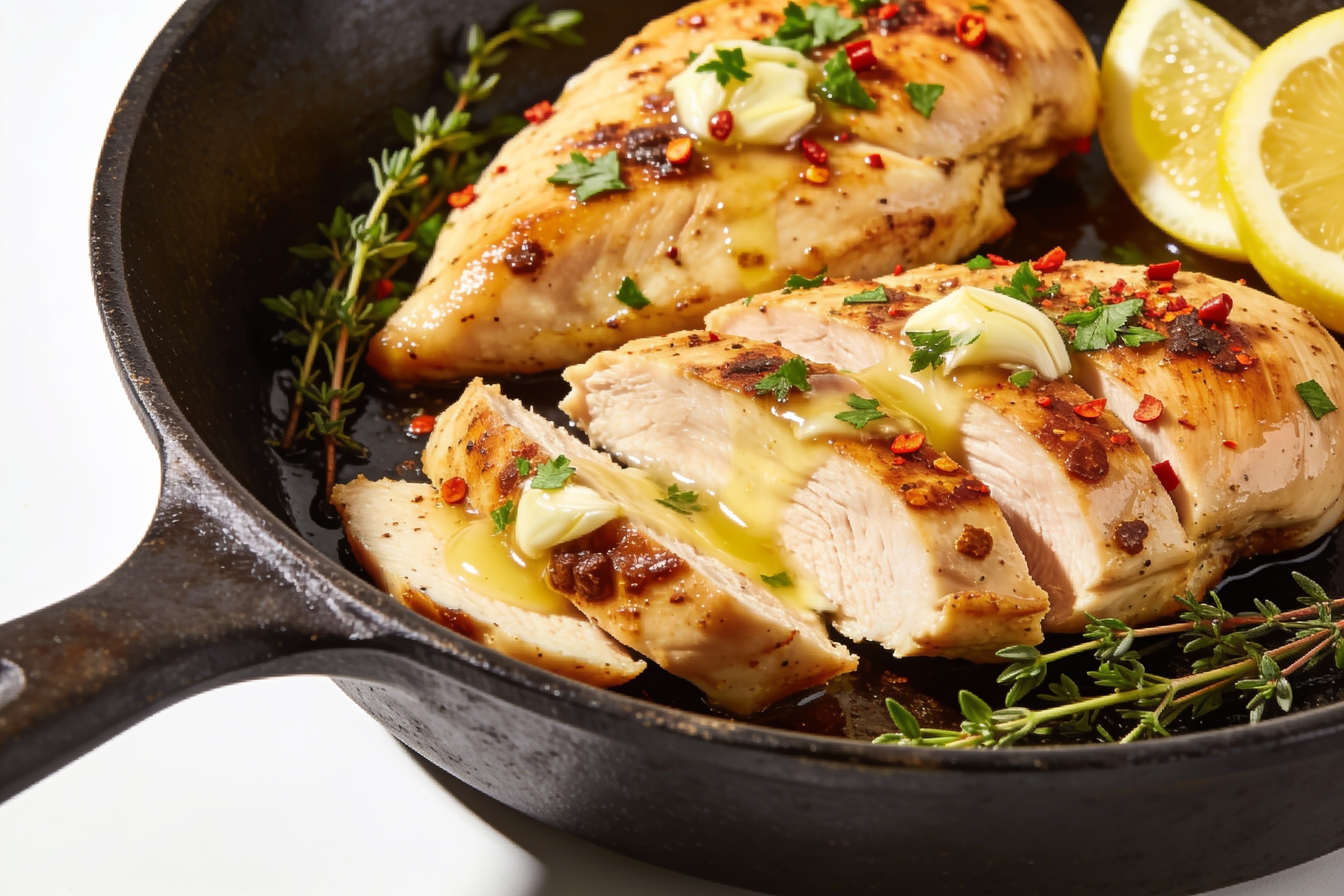 High Protein Garlic Butter Chicken Breast