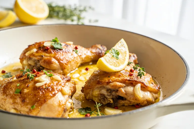 High Protein Garlic Butter Chicken Thighs