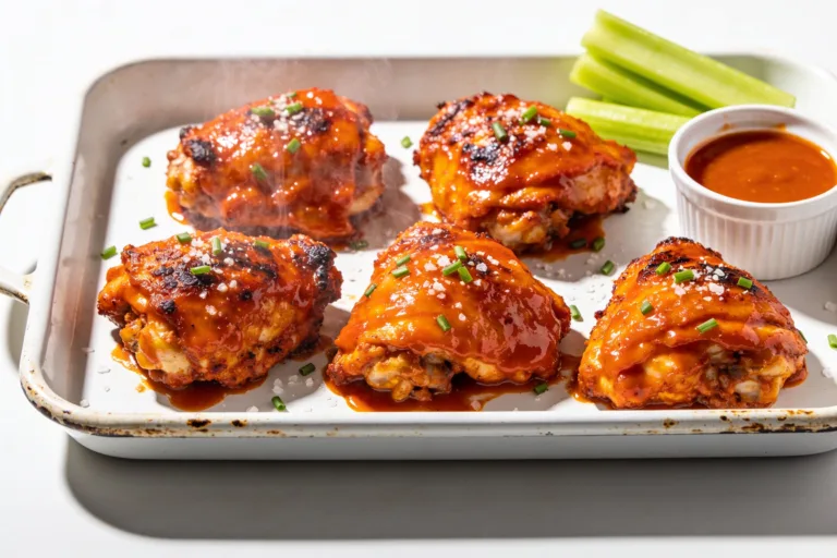 High Protein Buffalo Chicken Thighs