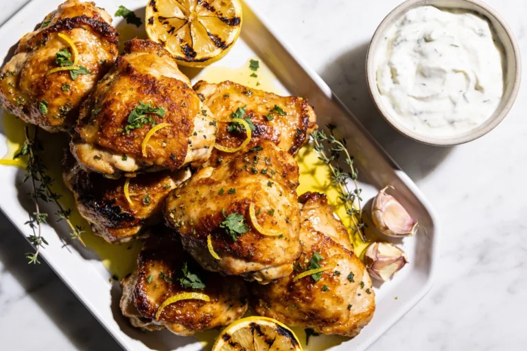 High Protein Greek Chicken Thighs