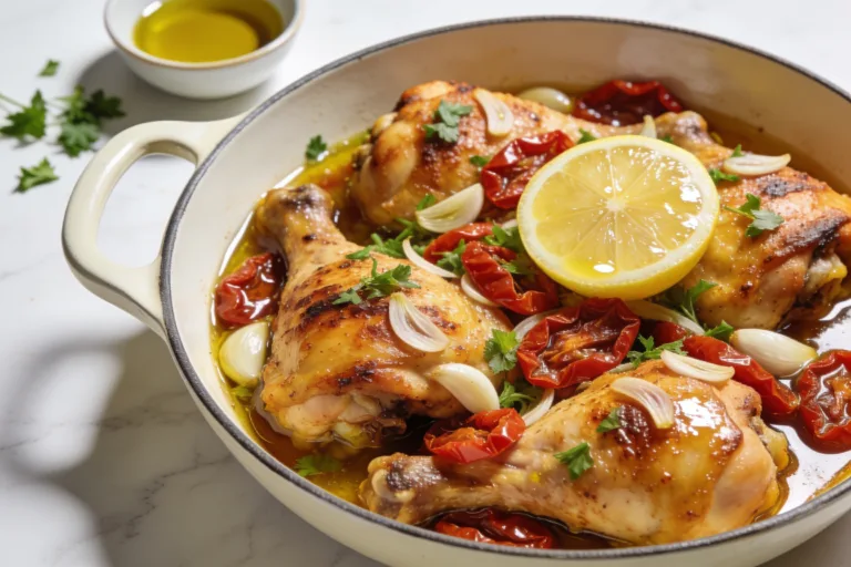 High Protein Sun-Dried Tomato Chicken Thighs