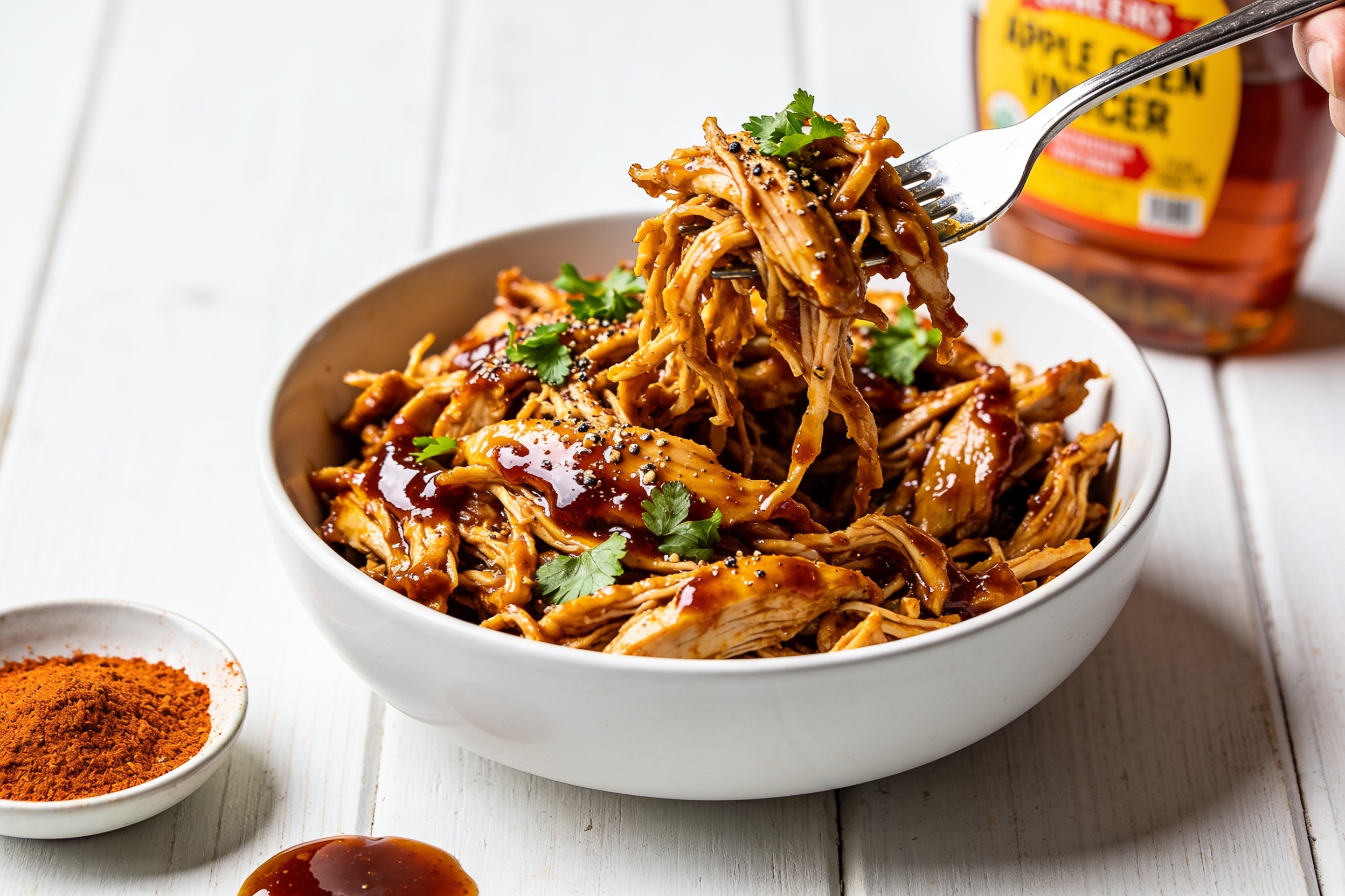 High Protein Crockpot BBQ Chicken
