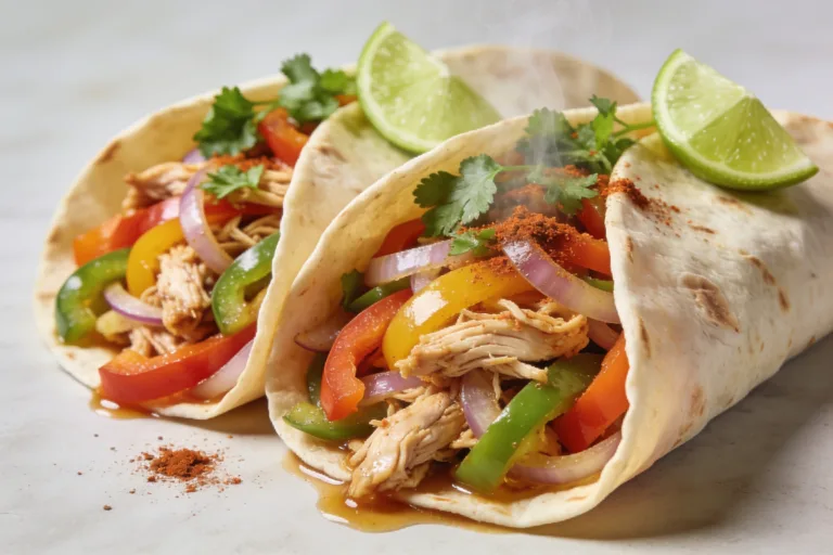 High Protein Crockpot Chicken Fajitas