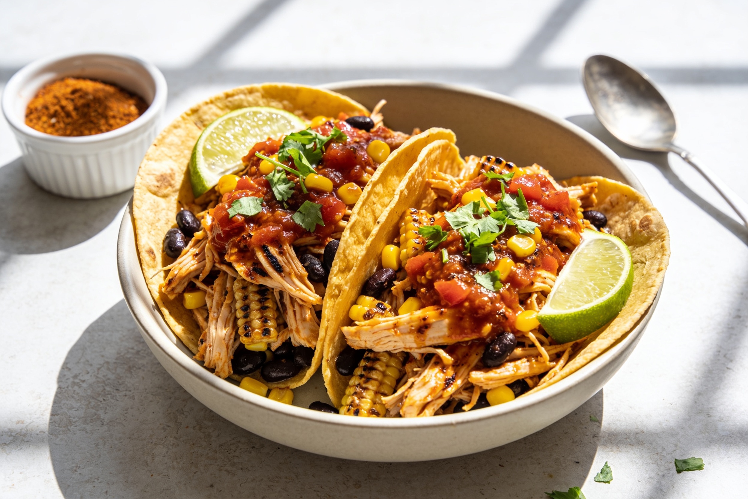 High Protein Crockpot Mexican Chicken