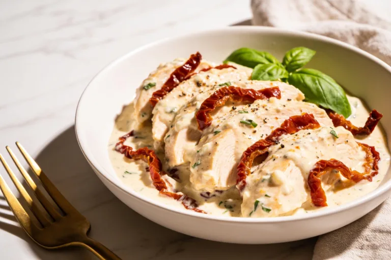 High Protein Crockpot Marry Me Chicken