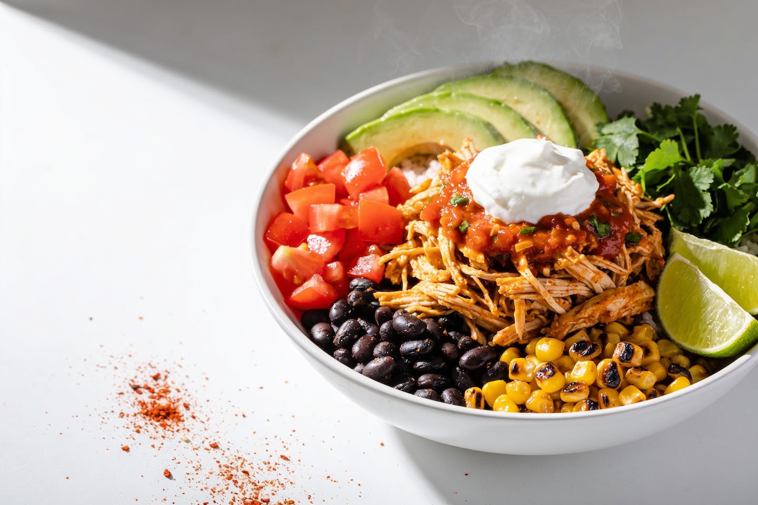 High Protein Crockpot Southwest Chicken