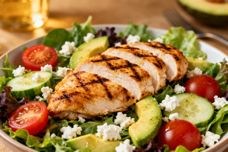 High Protein Grilled Chicken Salad – Fresh, Satisfying, and Easy to Make