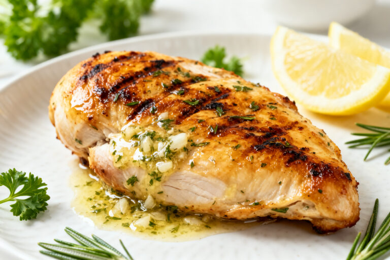 High Protein Garlic Herb Grilled Chicken Breast – Simple, Flavorful, and Meal-Prep Friendly