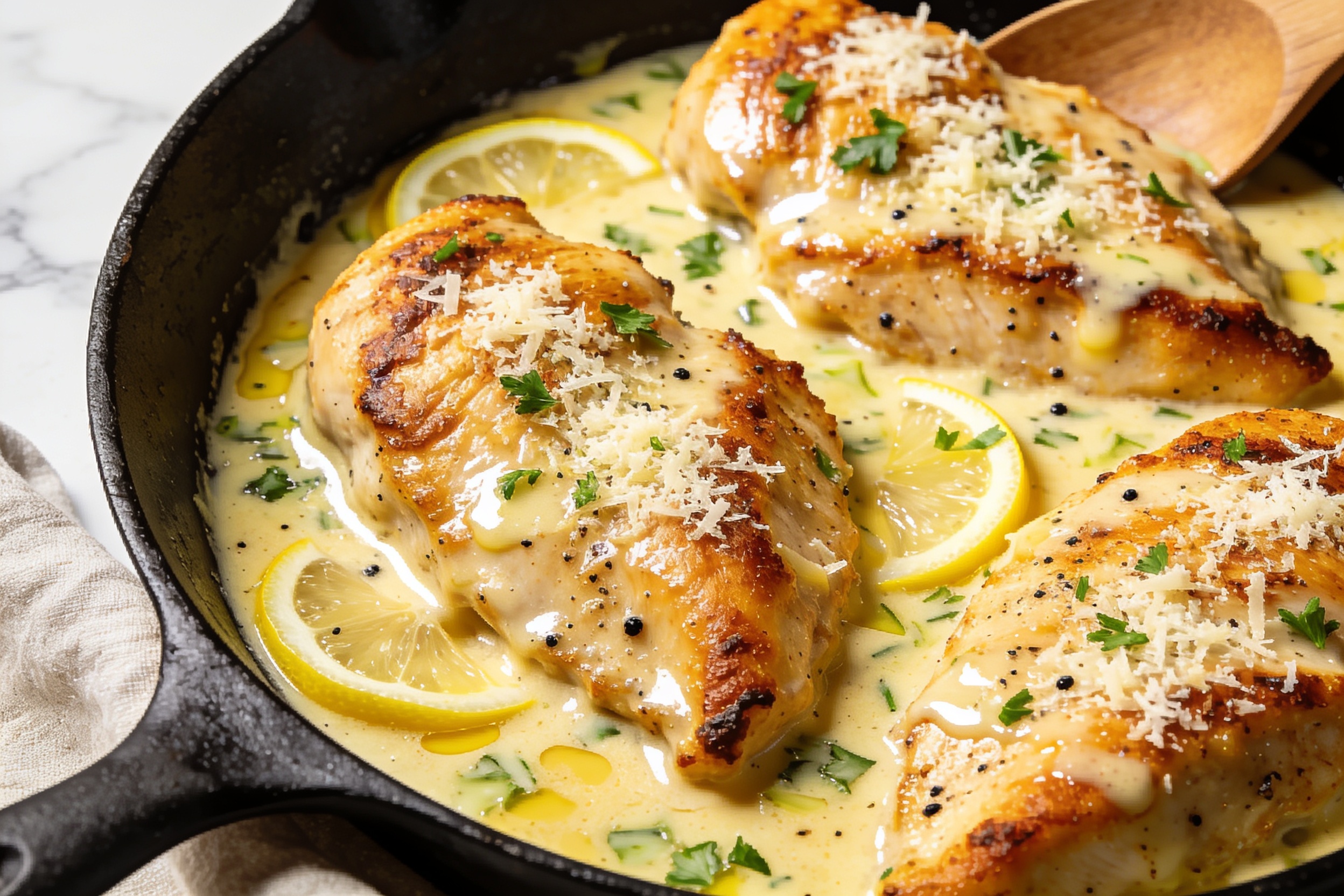 Garlic Parmesan Chicken Skillet