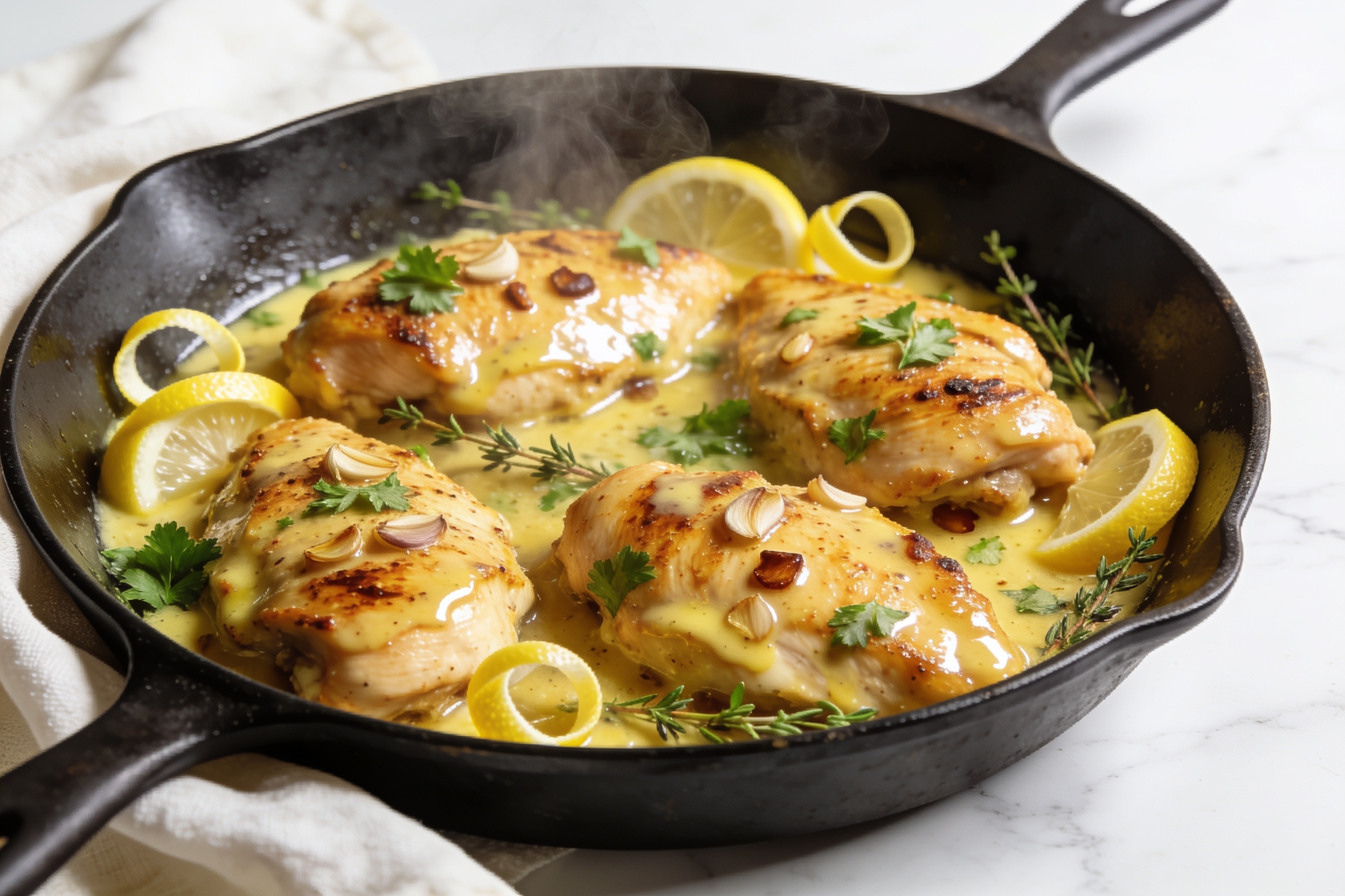 Garlic Butter Chicken Skillet