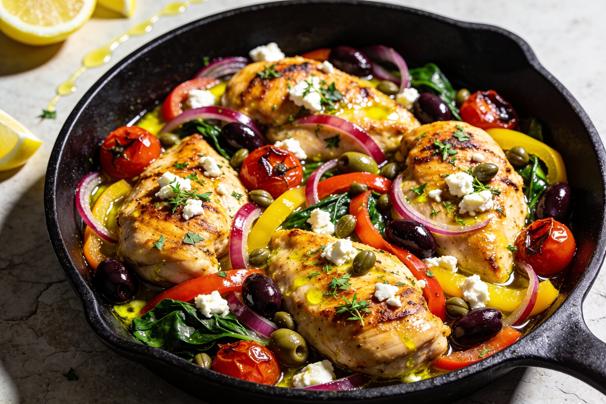 Mediterranean Chicken Skillet