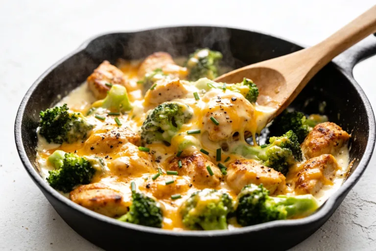 Cheesy Broccoli Chicken Skillet