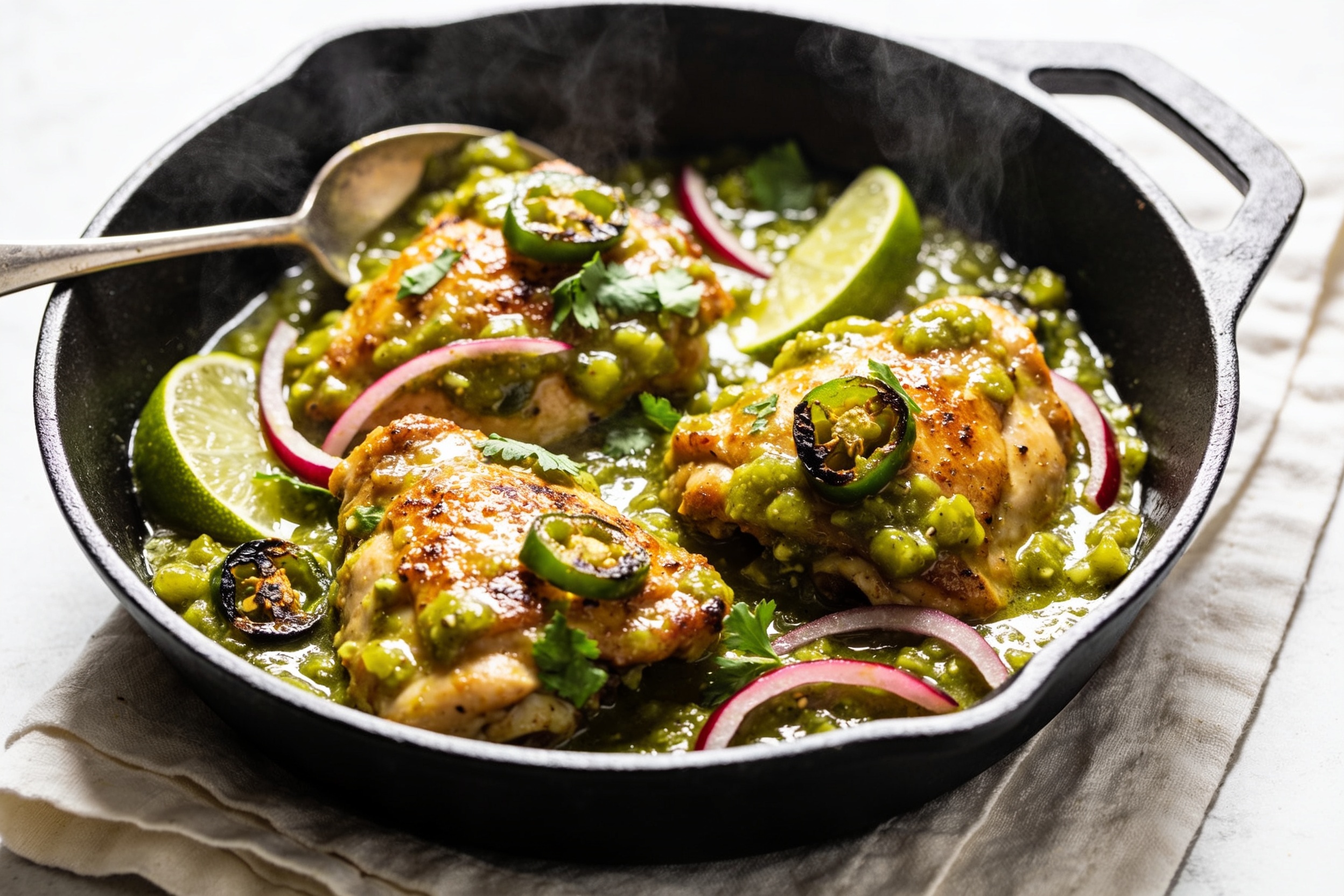 Salsa Verde Chicken Skillet