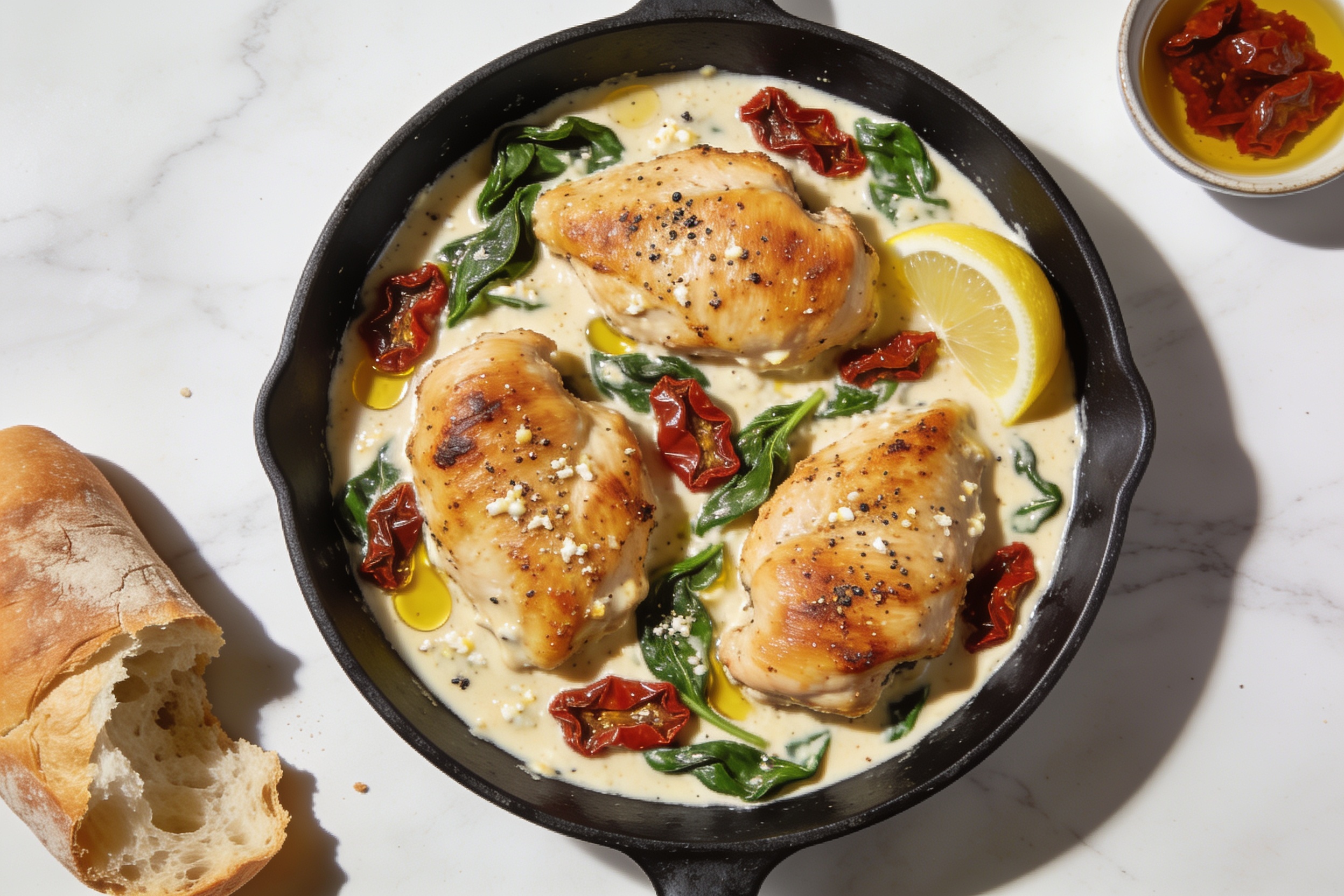Sun-Dried Tomato Chicken Skillet