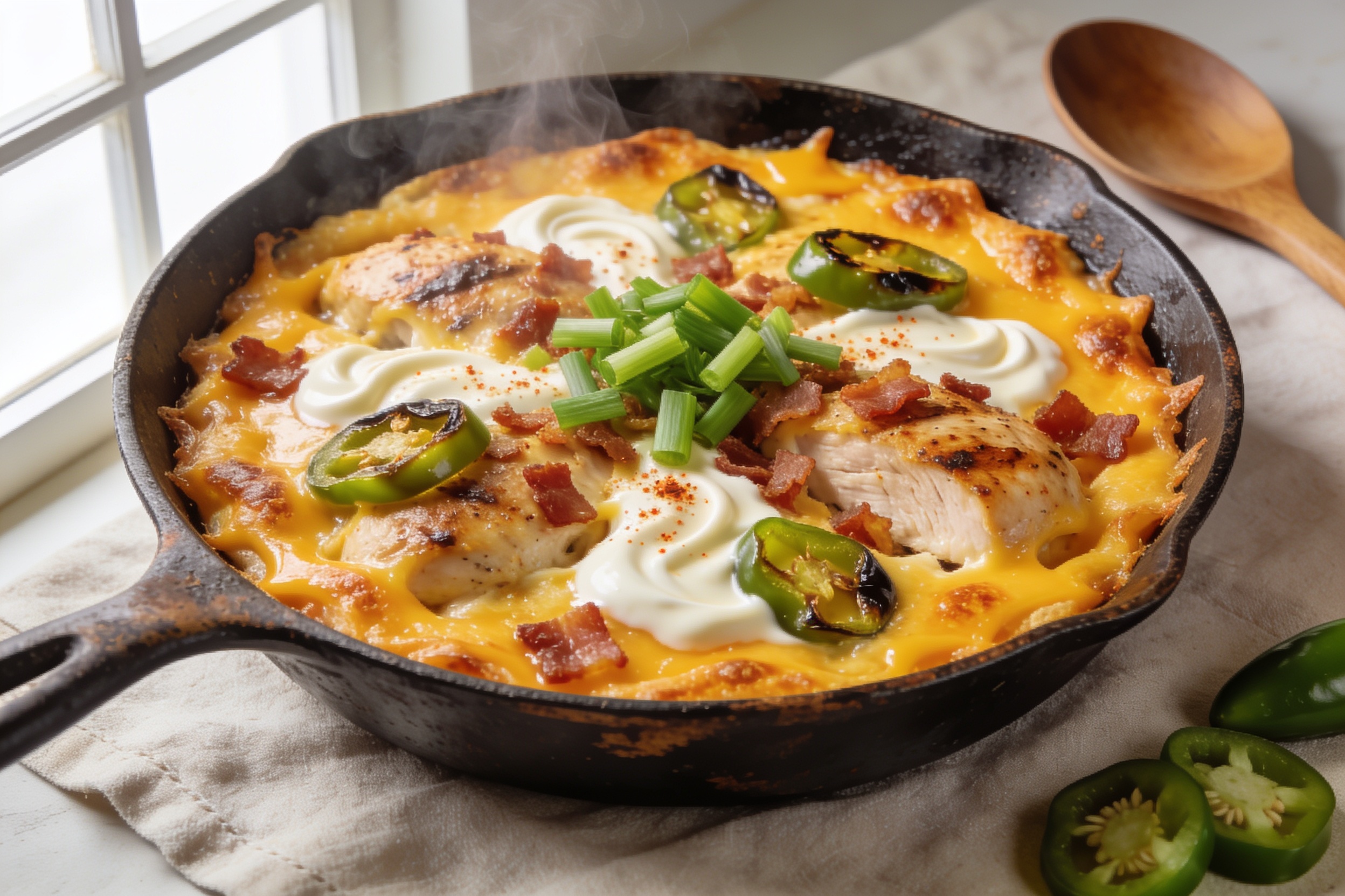 Jalapeño Popper Chicken Skillet