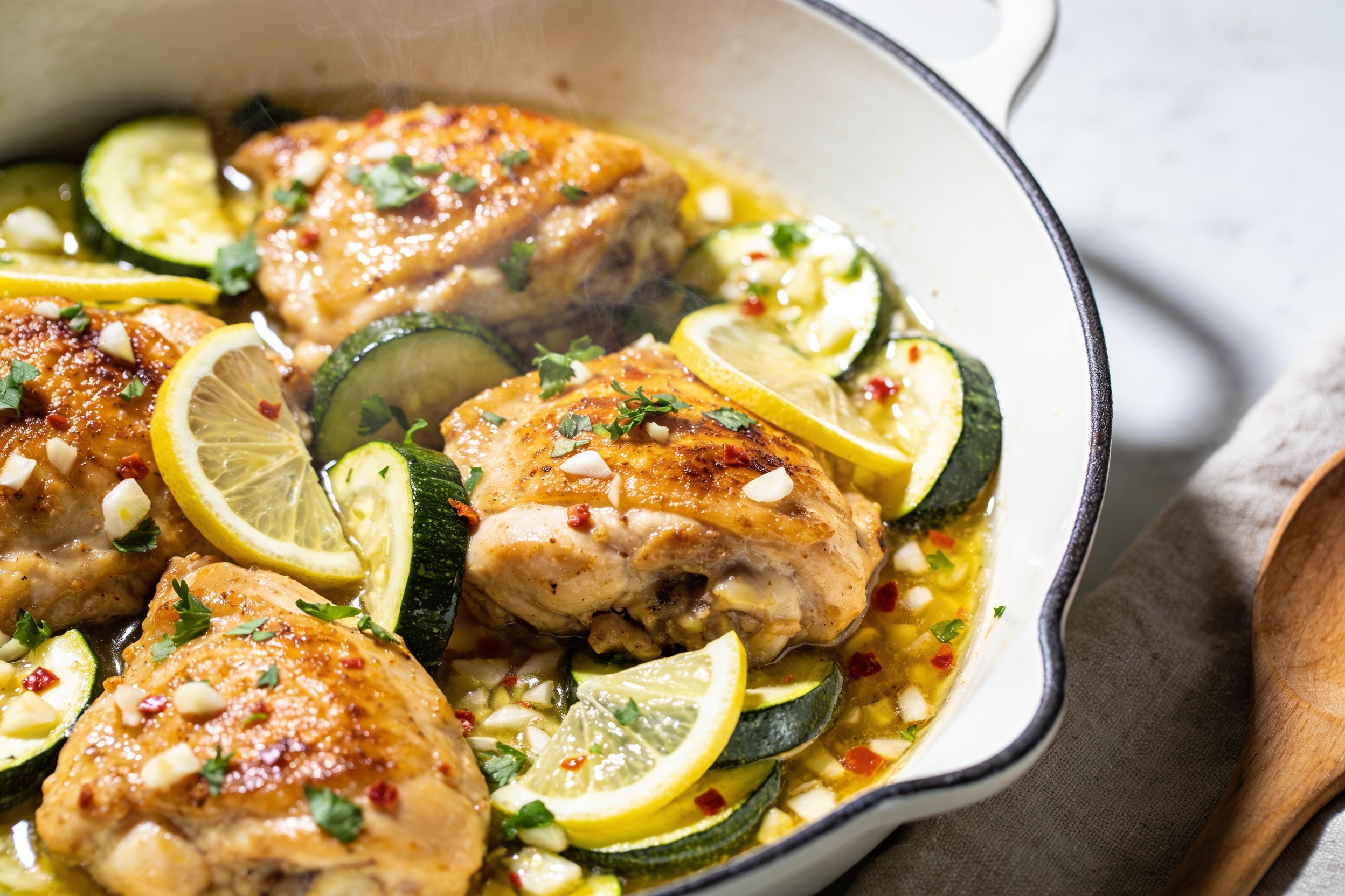 Chicken and Zucchini Skillet