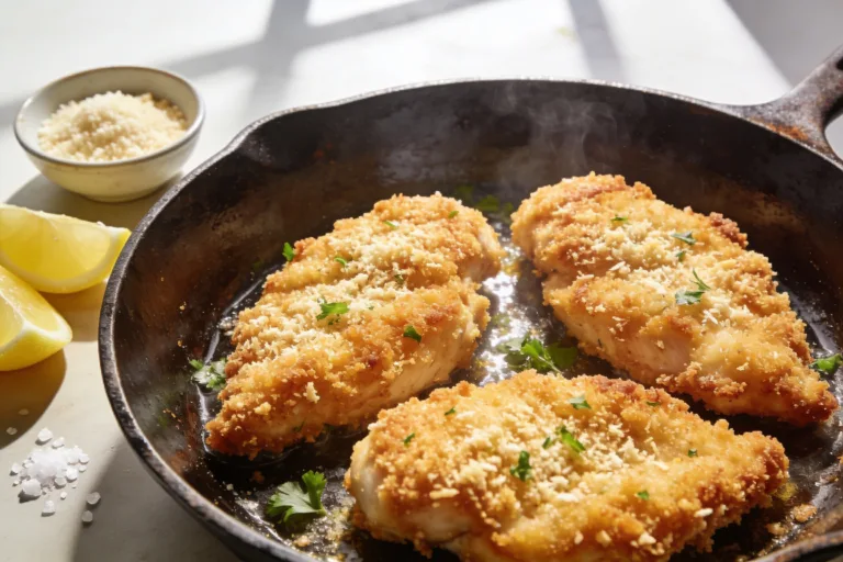 Parmesan Crusted Chicken Skillet