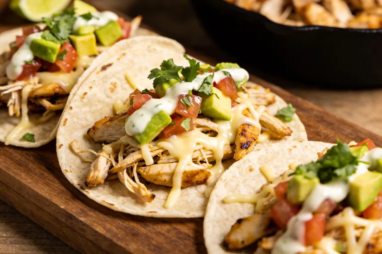 High Protein Rotisserie Chicken Tacos