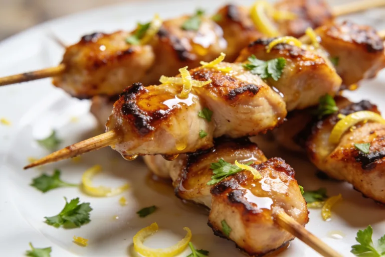 High Protein Grilled Chicken Skewers