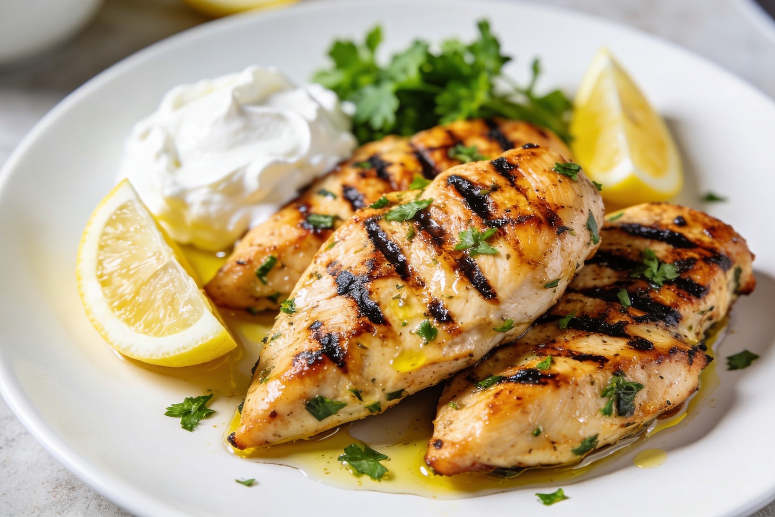 High Protein Mediterranean Grilled Chicken