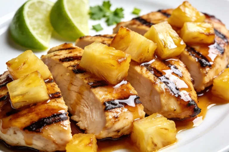 High Protein Grilled Pineapple Chicken