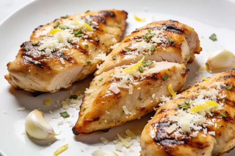High Protein Garlic Parmesan Grilled Chicken