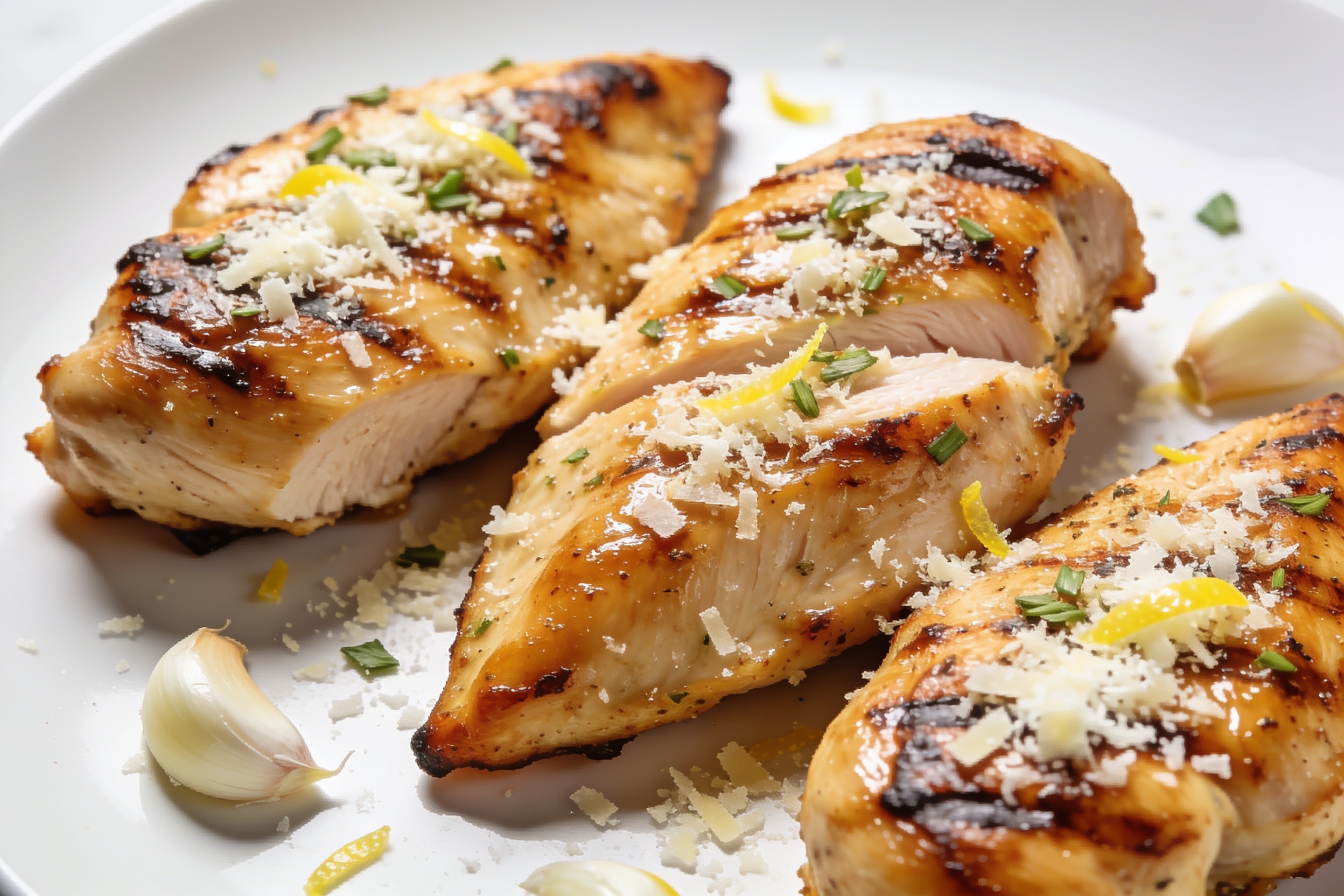 High Protein Garlic Parmesan Grilled Chicken