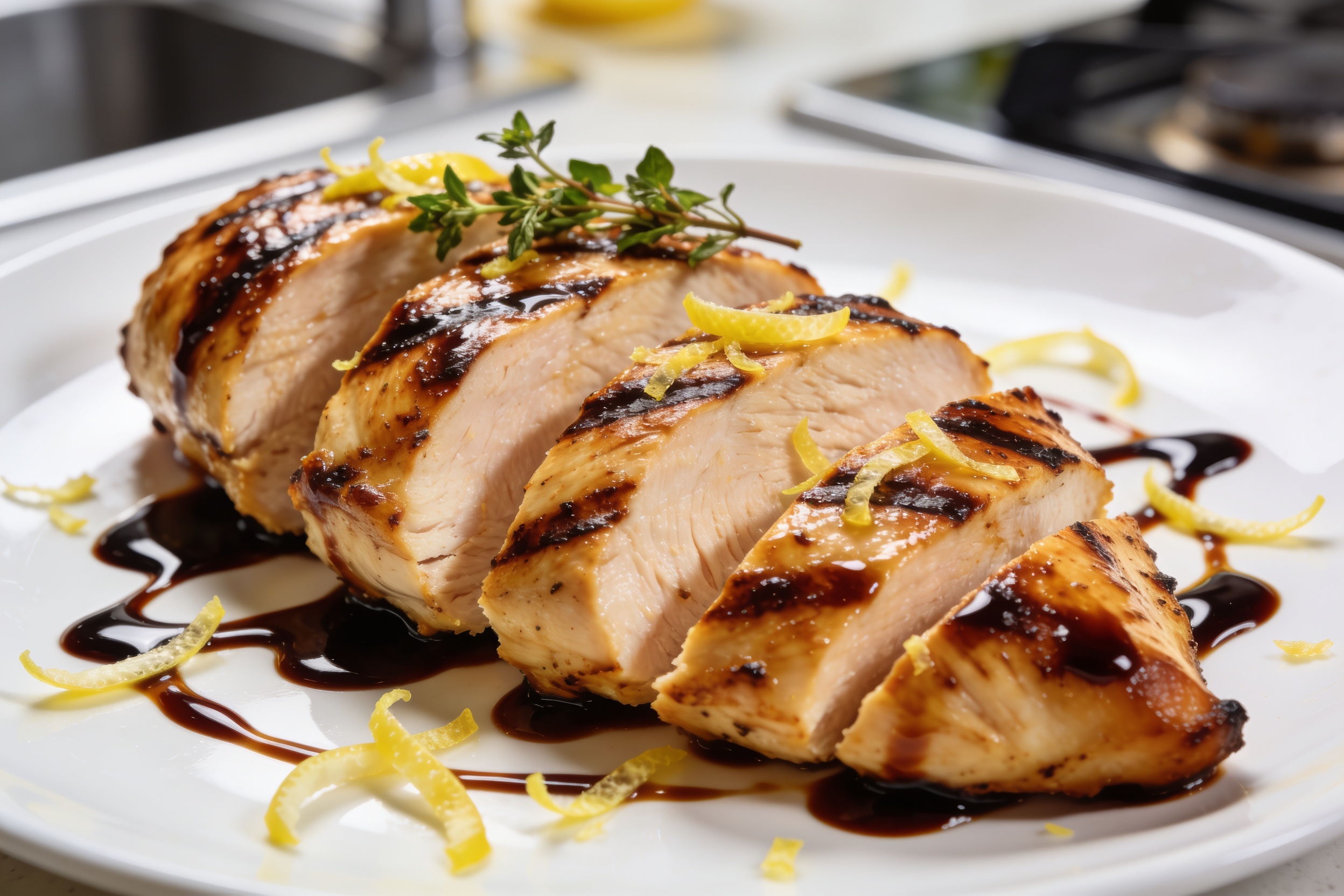 High Protein Balsamic Grilled Chicken