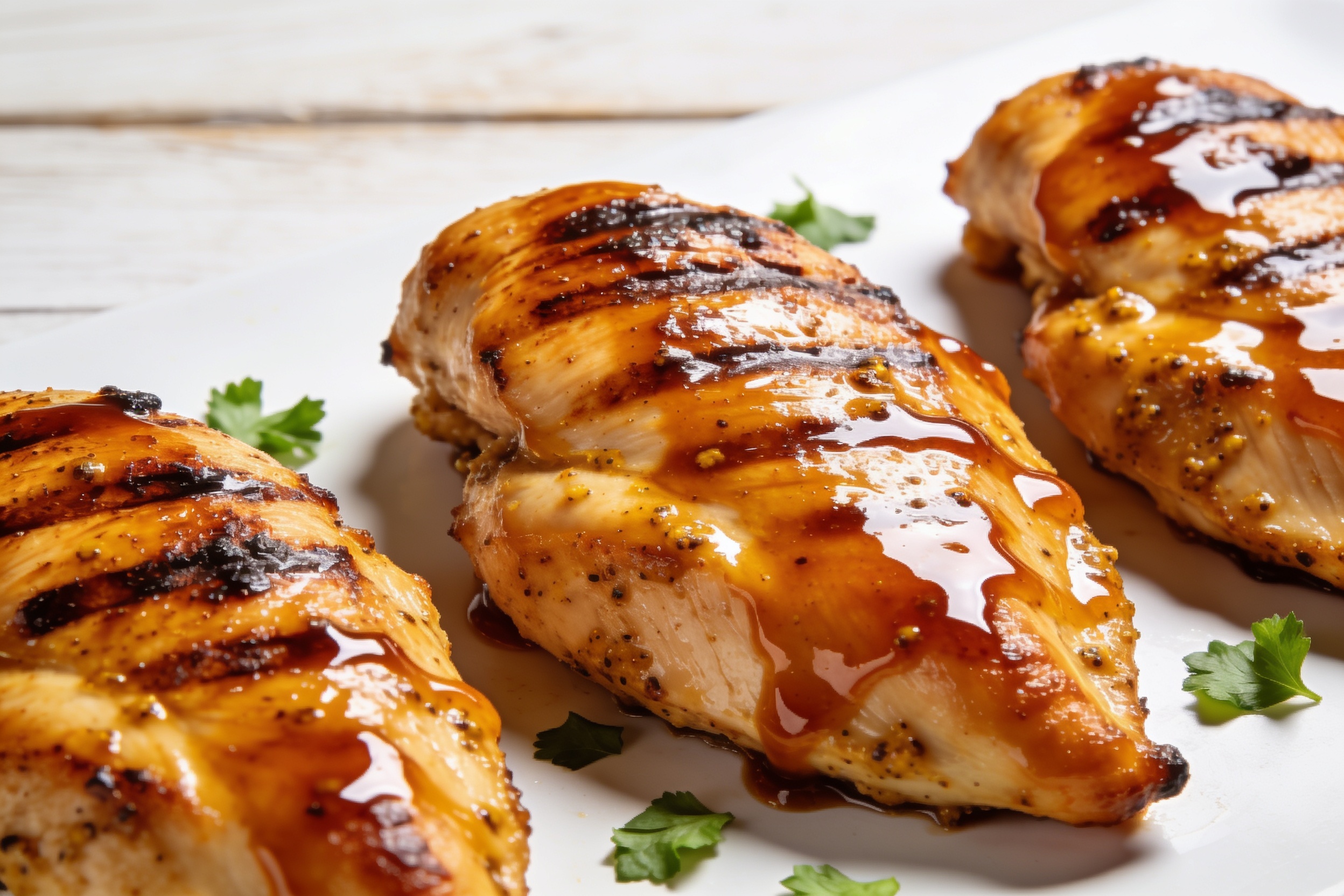 High Protein Maple Dijon Grilled Chicken