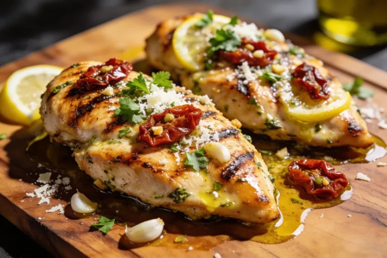 High Protein Tuscan Grilled Chicken